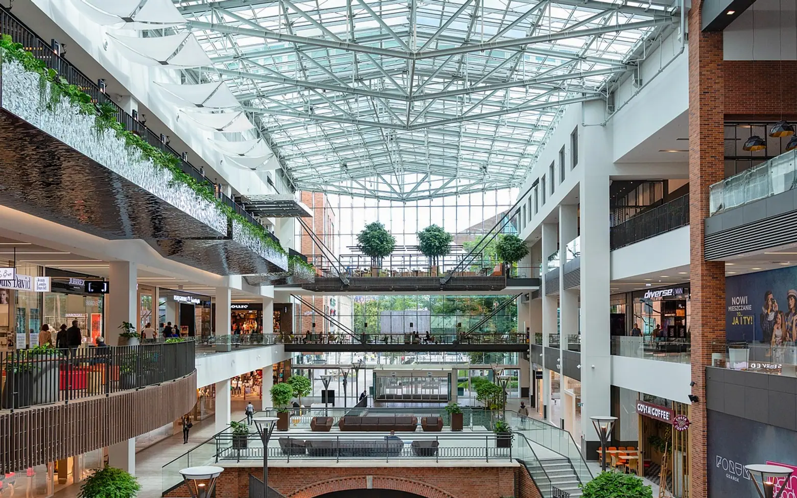 Shopping mall, shops and shopping